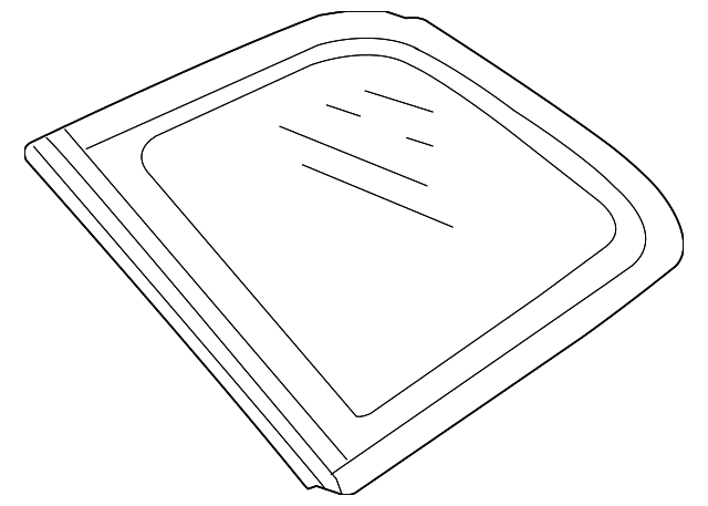 8P4-845-299-B-NVB Деталь QTR GLASS, LEFT