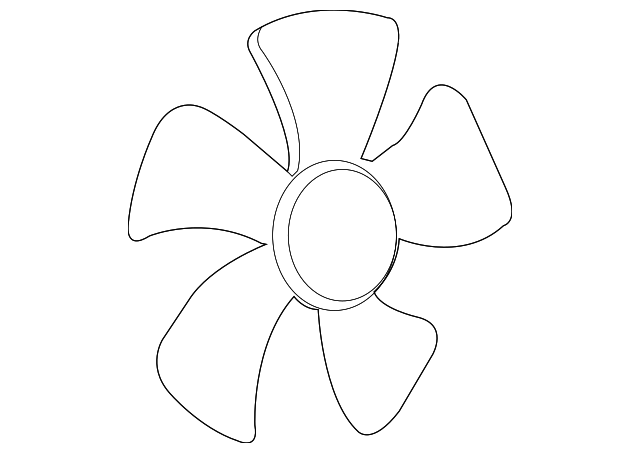 25720201 FAN BLADE, LEFT