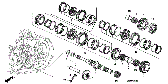 RSX MT MAINSHAFT (6MT)