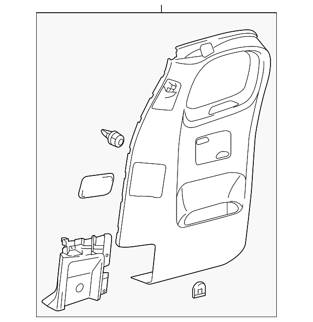 62510-04032-B0 Деталь DOOR TRIM PANEL, RIGHT