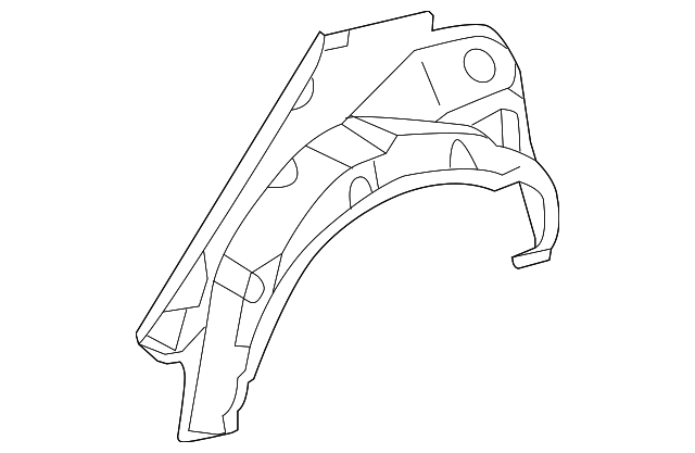 61632-06110 Деталь OUTER WHEELHOUSE, LEFT
