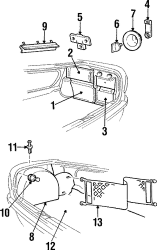 Catera INTERIOR TRIM - REAR BODY