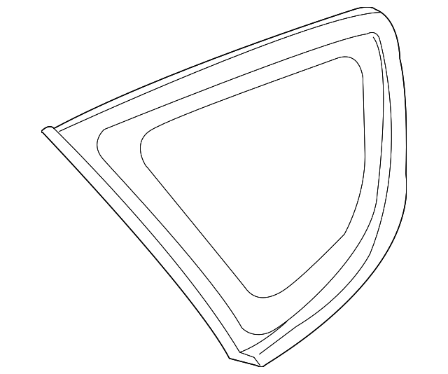 87820-2L160 Деталь QUARTER GLASS, RIGHT