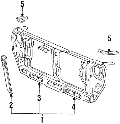 Colt RADIATOR SUPPORT