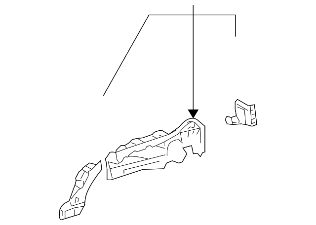 61634-60900 Деталь INNER WHEELHOUSE, LEFT