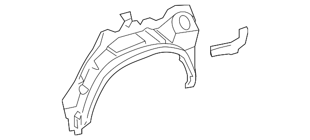61631-60909 Деталь OUTER WHEELHOUSE, RIGHT