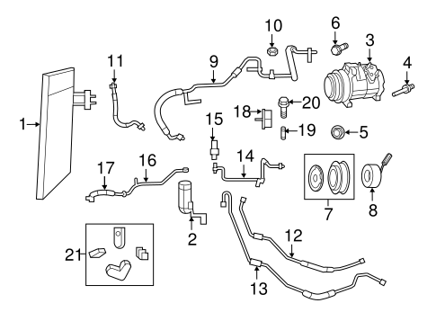 Routan CONDENSER, COMPRESSOR & LINES