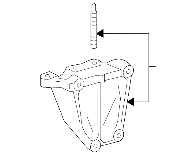 1231536010 SIDE MOUNT BRKT, RIGHT