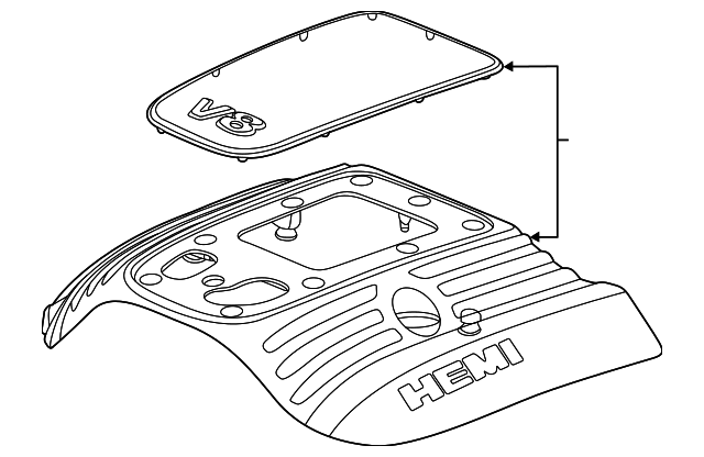 53034225AC Деталь ENGINE COVER