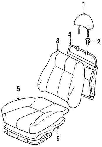 Accent FRONT SEAT COMPONENTS