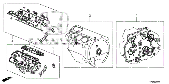ENGINE/GASKET KIT (V6) for 2012 Honda CROSSTOUR #1