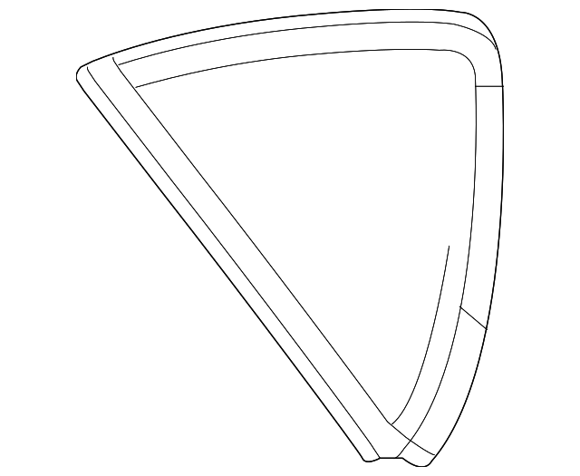 68145466AC Деталь QUARTER GLASS, RIGHT