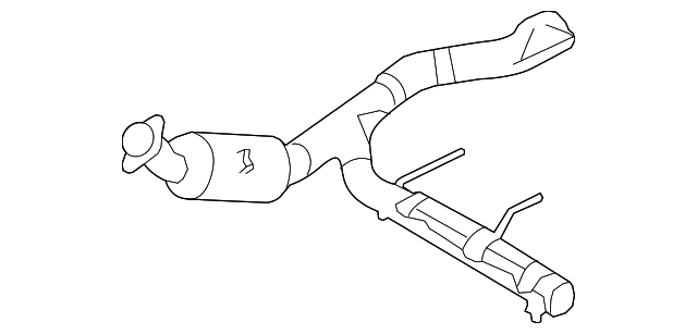 AL3Z-5E212-C Деталь CATALYTIC CNVRTR, RIGHT
