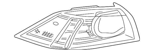 8330A370 Деталь LENS & HOUSING, RIGHT