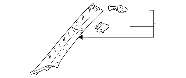 62210-AA060-B2 Деталь WNDSHLD PLR TRIM, RIGHT