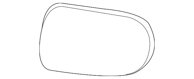 96366AM700 Деталь MIRROR GLASS, LEFT