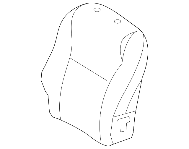 71073-02Q60-B2 Деталь SEAT BACK COVER, RIGHT