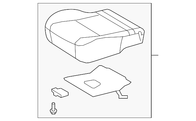 71001-0ZY60-B1 Деталь CUSHION ASSY, RIGHT