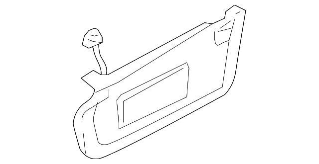 GK2E-69-320E-77 Деталь SUNVISOR, LEFT