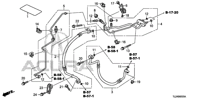 TSX SEDAN A / C HOSES - PIPES