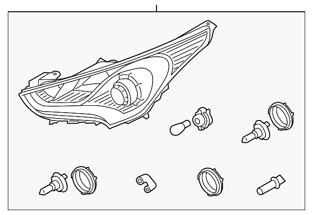 92101-2V110 HEADLAMP ASSY, LEFT