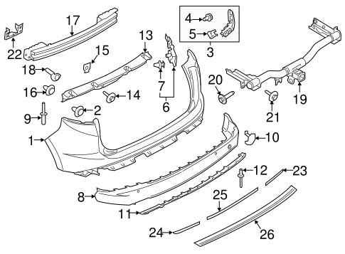 Edge BUMPER & COMPONENTS - REAR 2