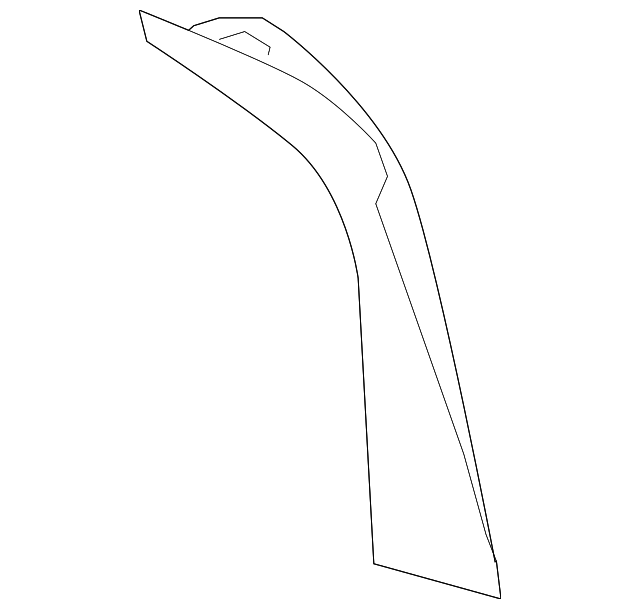 15791562 Деталь UPPER FILLER, LEFT