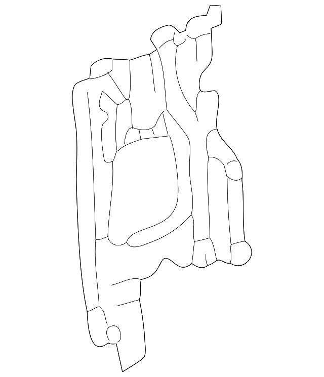 208-630-13-11 Деталь INNER PILLAR, LEFT