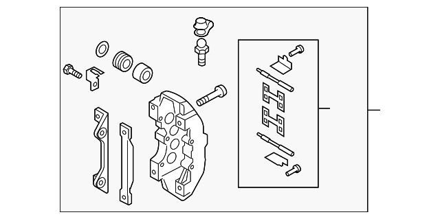 420-615-107-B Деталь CALIPER, LEFT