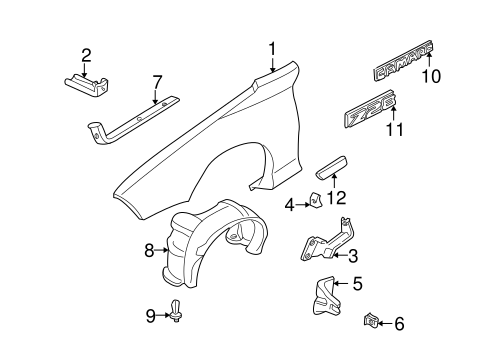 Camaro EXTERIOR TRIM - FENDER