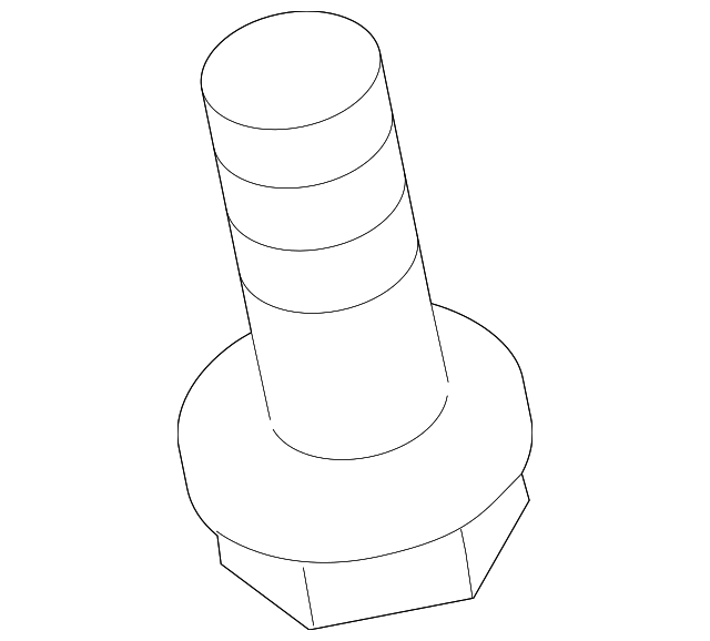 4664457L00 Деталь SHOCK MOUNT BOLT, LEFT
