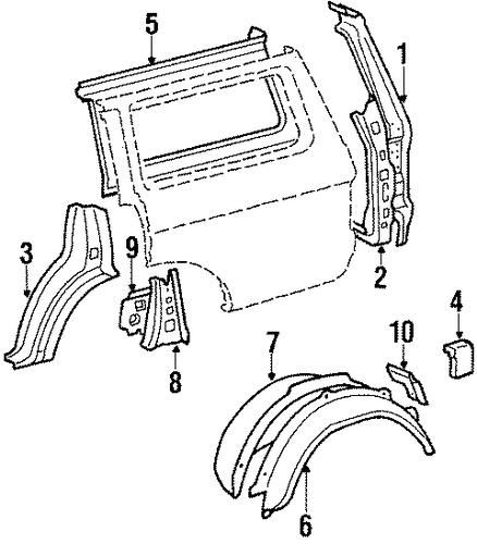 Land Cruiser INNER STRUCTURE & RAILS