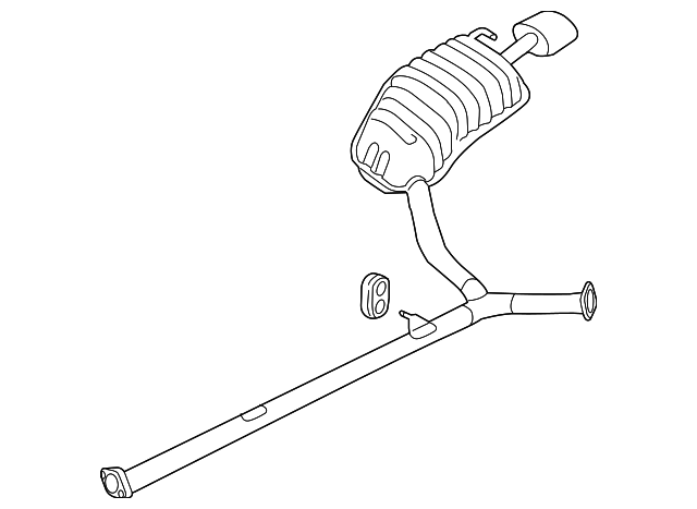 28711-3Q430 Деталь MUFFLER & PIPE, RIGHT
