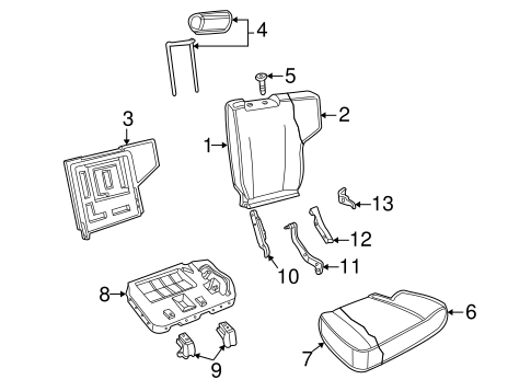 Explorer REAR SEAT COMPONENTS