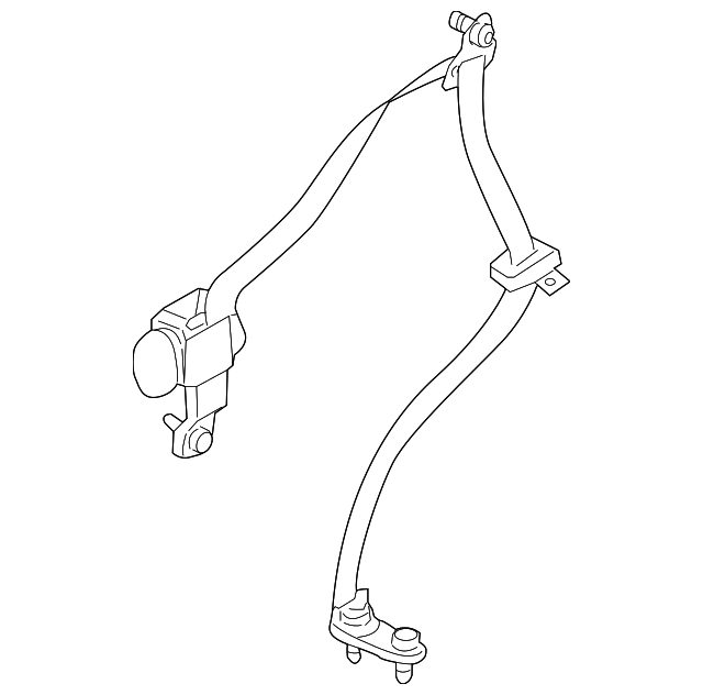 88844-7Z025 Деталь BELT & RETRACTOR, RIGHT