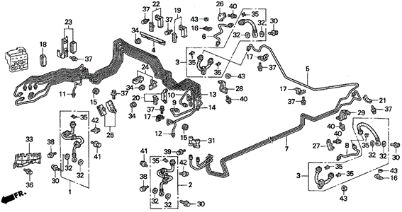 TL BRAKE LINES ('95-'96)