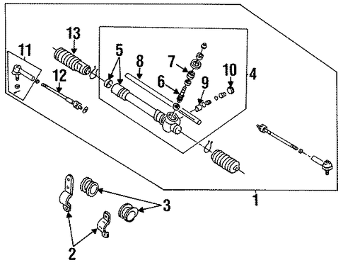 Sentra STEERING GEAR & LINKAGE 3