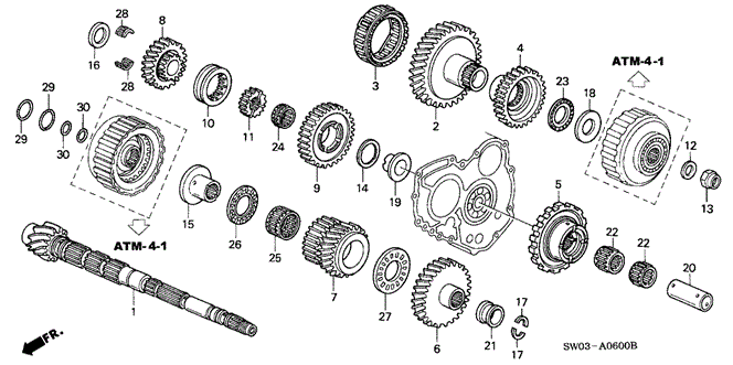 NSX AT COUNTERSHAFT