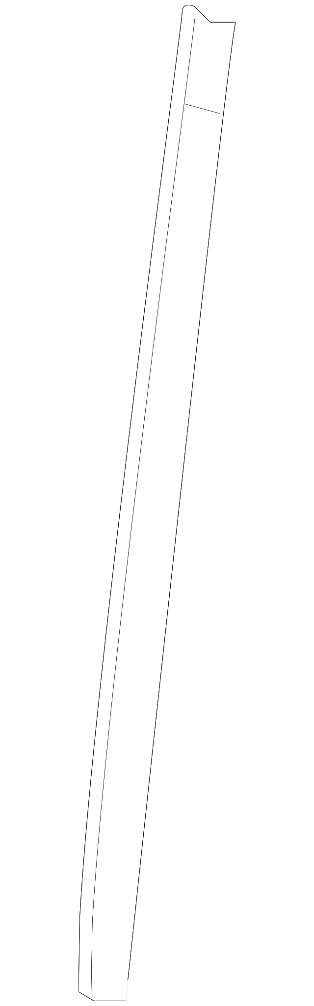83813-1FA0A Деталь FRONT MOLDING, RIGHT