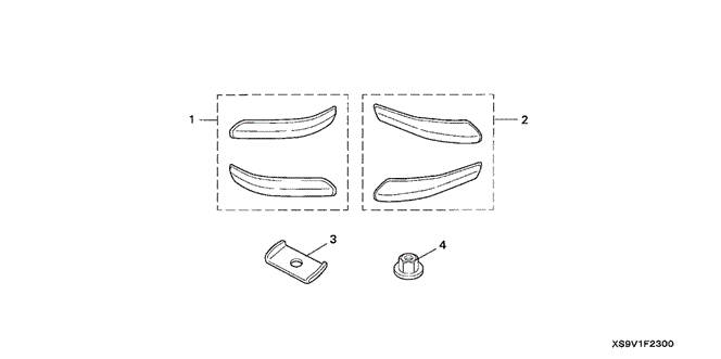 ACCESSORIES/BUMPER GARNISH (FRONT/RR) (1) for 2003 Honda PILOT #1