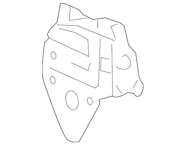 58385-52060 Деталь REAR BODY PANEL GUSSET, LEFT