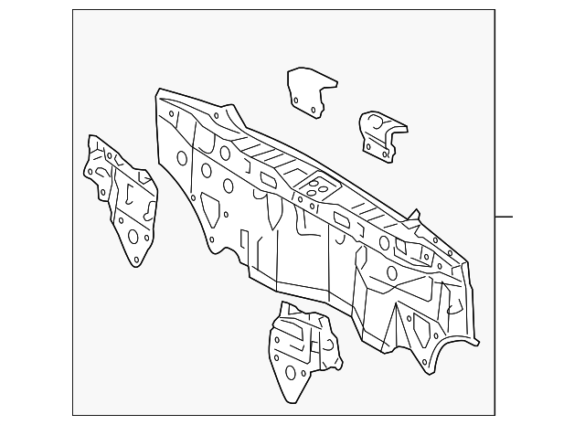 58307-52430 Деталь REAR BODY PANEL