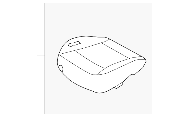 88105-3J001-R7D Деталь SEAT CUSHION, LEFT