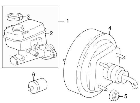 Raider MASTER CYLINDER - COMPONENTS ON DASH PANEL