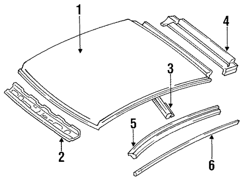 Escort EXTERIOR TRIM - ROOF 2