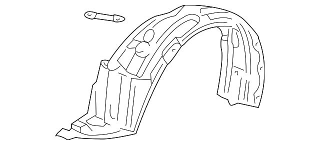 53875-47020 FENDER LINER, RIGHT