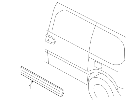 Quest EXTERIOR TRIM - SIDE DOOR