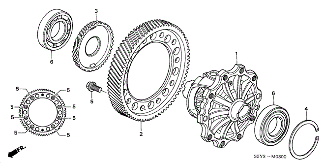 INSIGHT DIFFERENTIAL GEAR