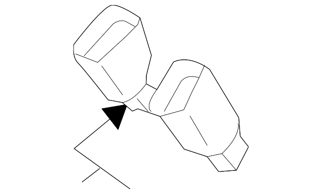 898423JA8A Деталь BUCKLE, RIGHT