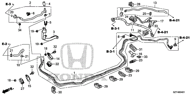 ELECTRICAL / EXHAUST / HEATER / FUEL/FUEL PIPE for 2011 Honda CR-Z #1